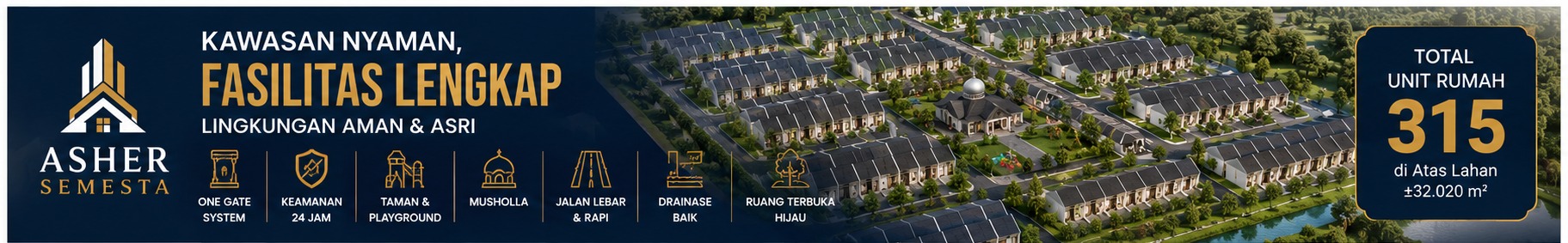 Kawasan nyaman, fasilitas lengkap, lingkungan aman dan asri